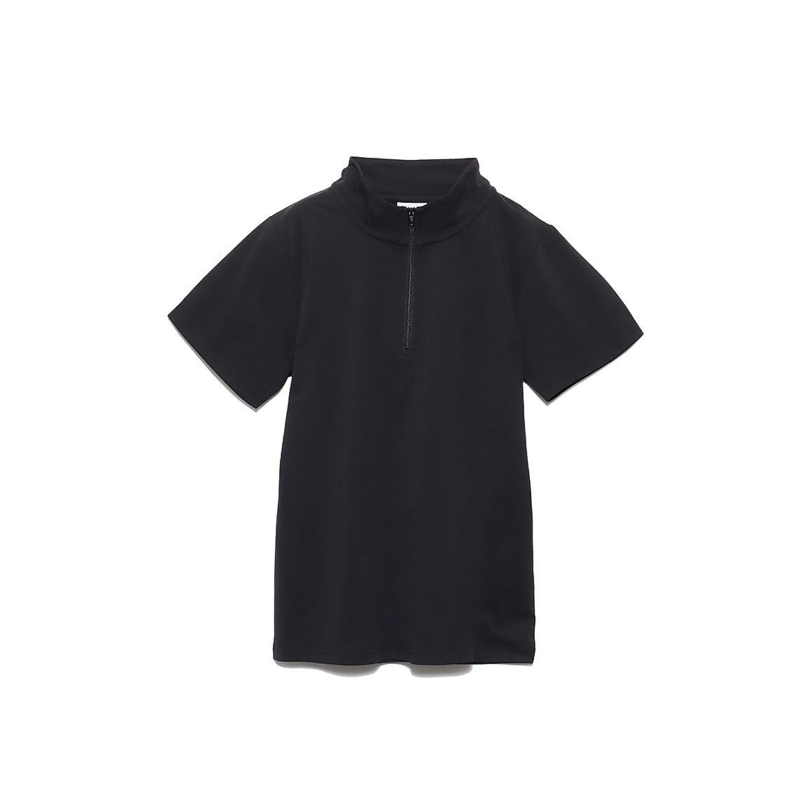 コットンタッチ天竺 ハーフジップTシャツ LADIES