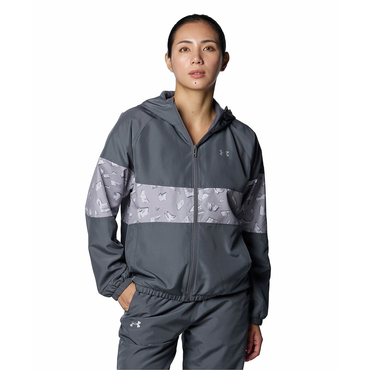 F24 UA TRICOT WOVEN FZ HOODIE