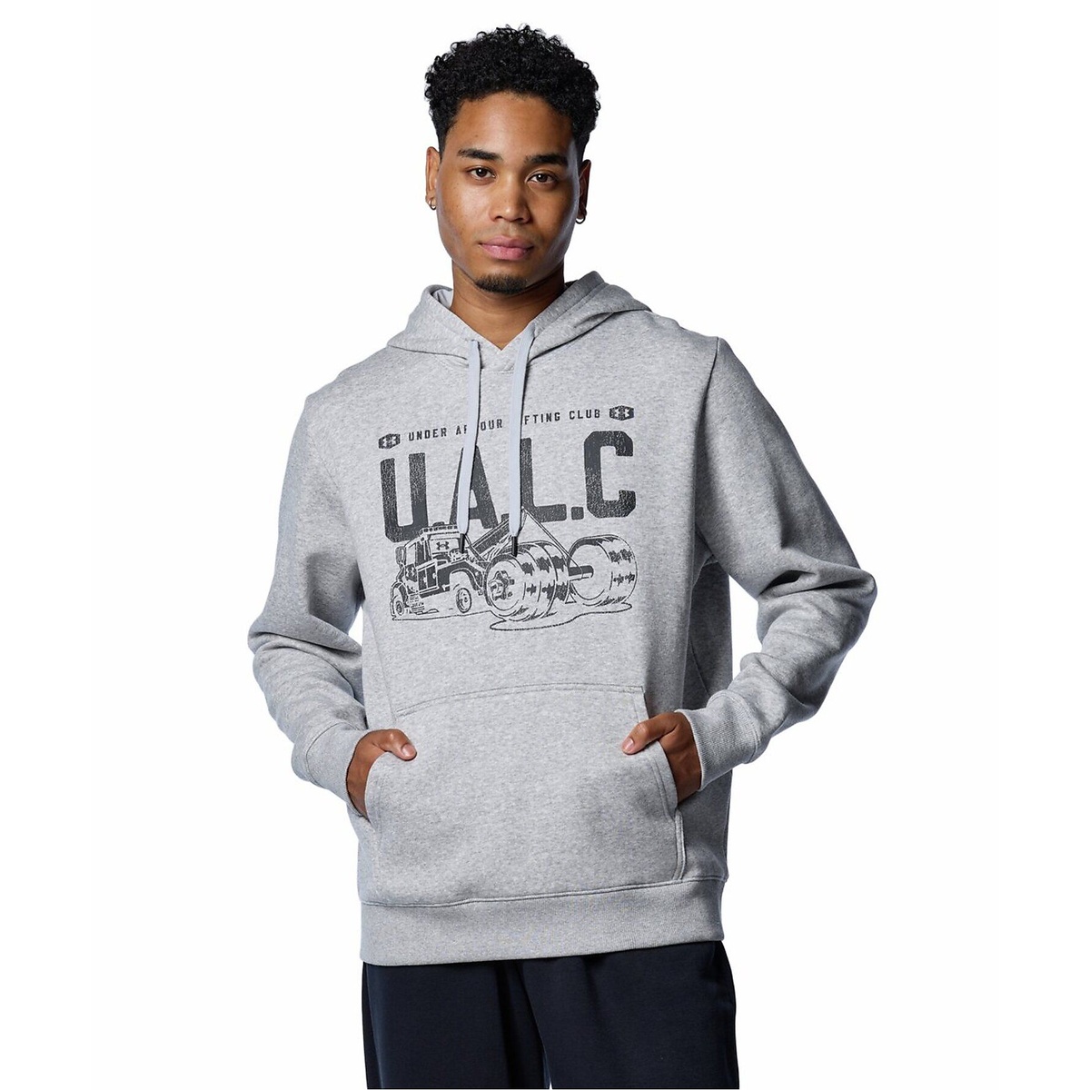 UA RIVAL FLEECE BL PRINTED