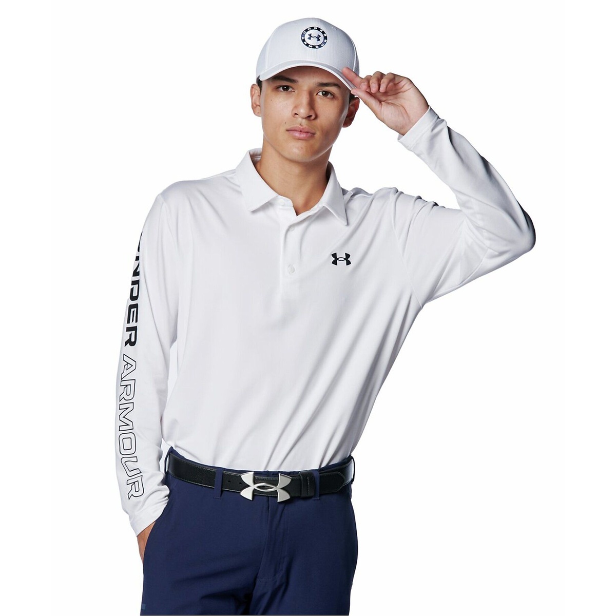 UA Playoff Wordmark LS Polo