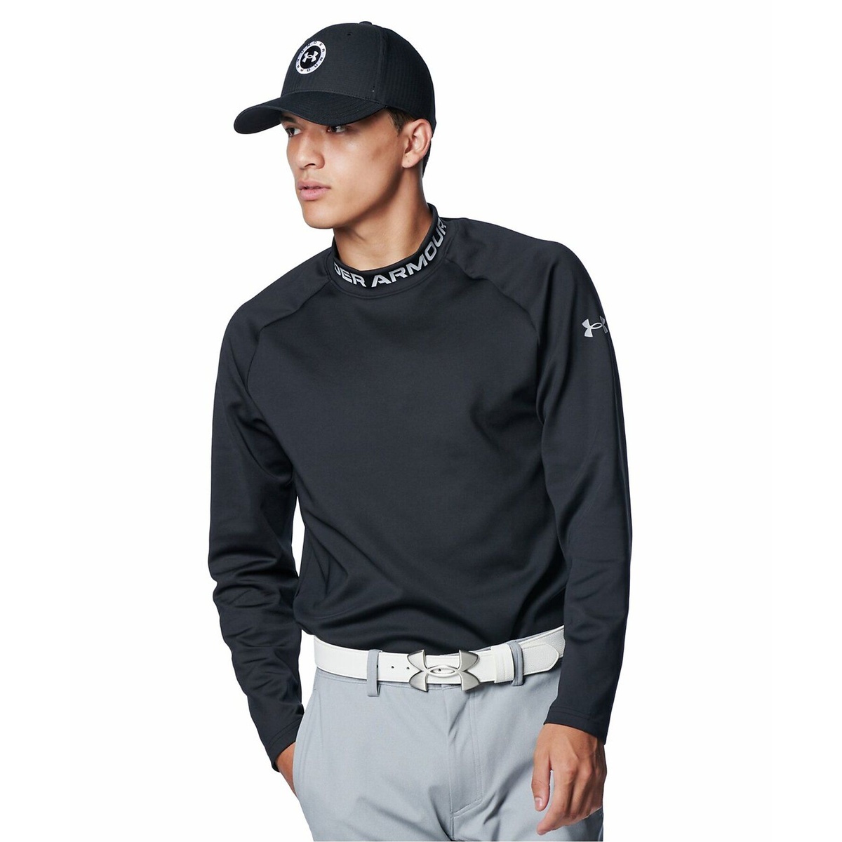 UA Armour Knit LS Mock Shirt