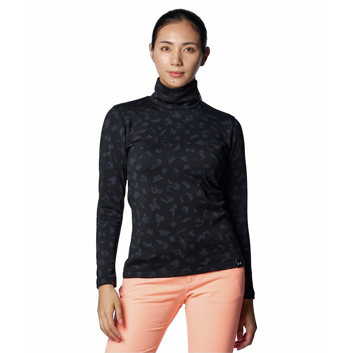 UA W CG Armour Knit LS Mock