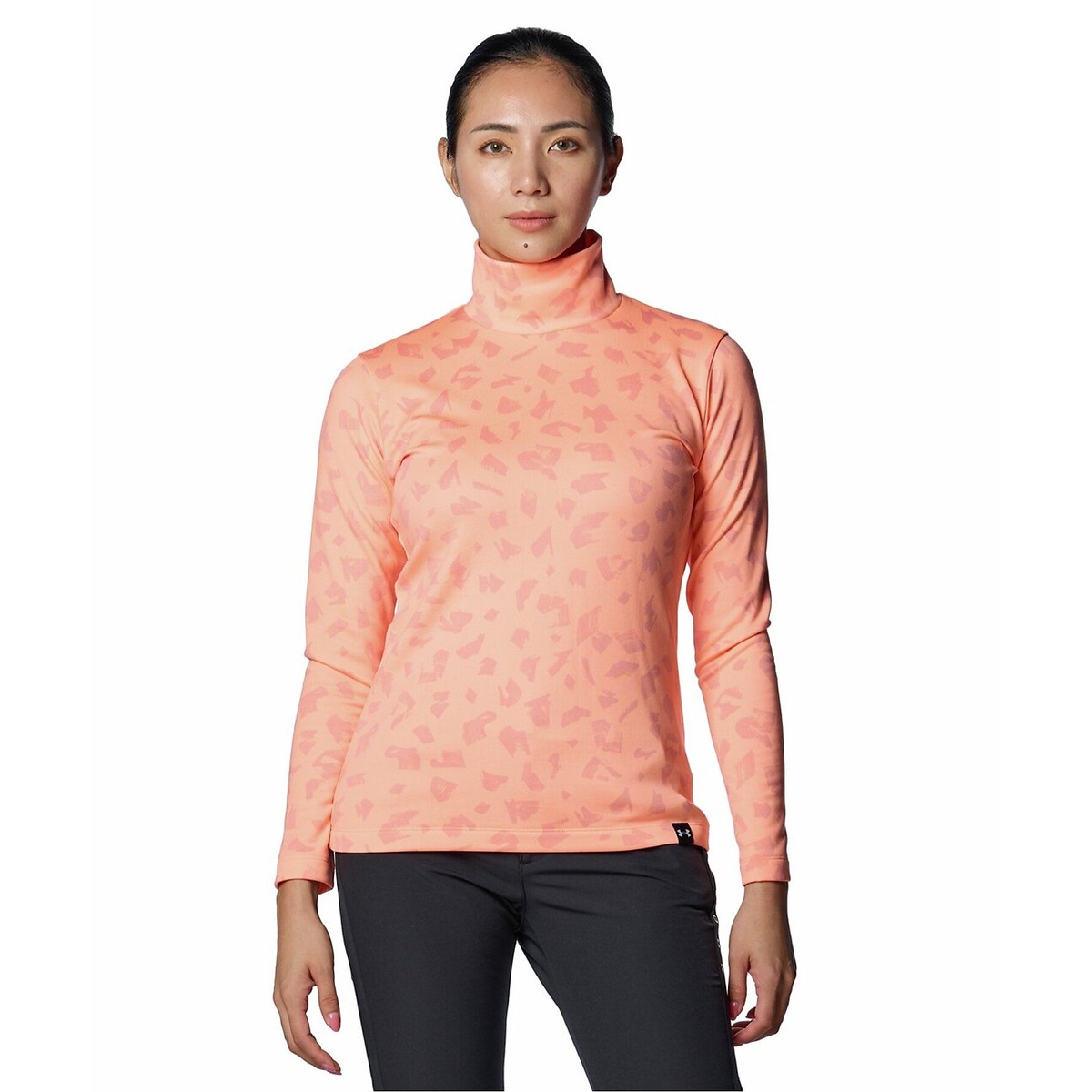 UA W CG Armour Knit LS Mock