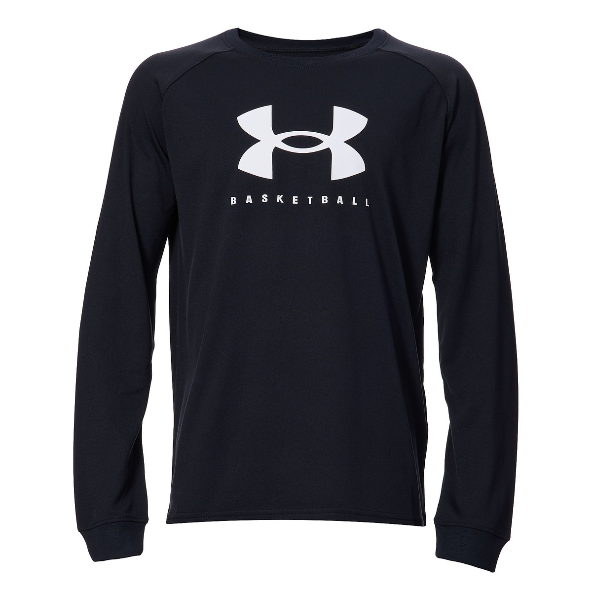 UA BOYS TECH BIG LOGO LS T-SHIRTS