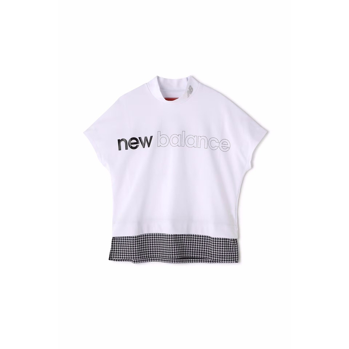 W　メッシュリバース　フレンチスリーブモックネックPO　SP