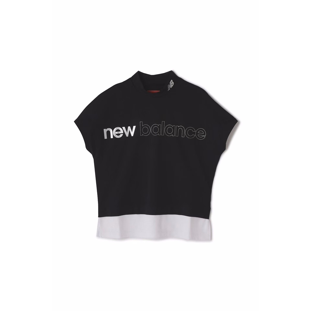 W　メッシュリバース　フレンチスリーブモックネックPO　SP