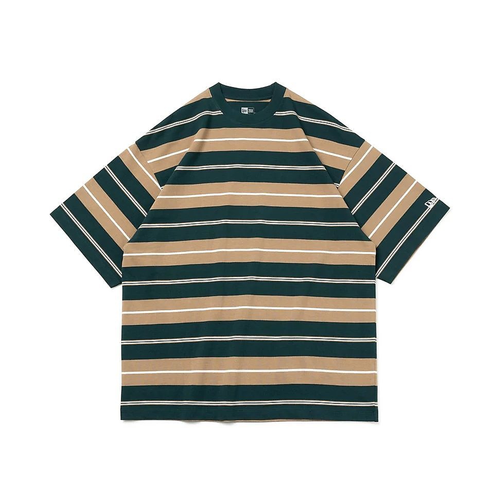 SS OS TEE MULTI BORDER DGRN