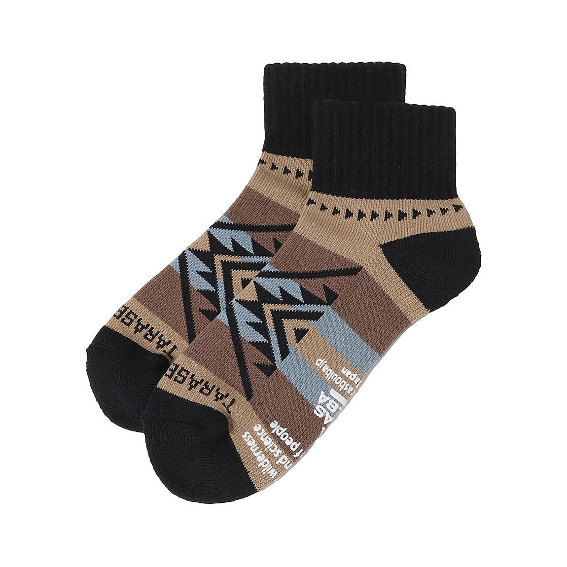 ネイティブ柄ローゲージショートソックス