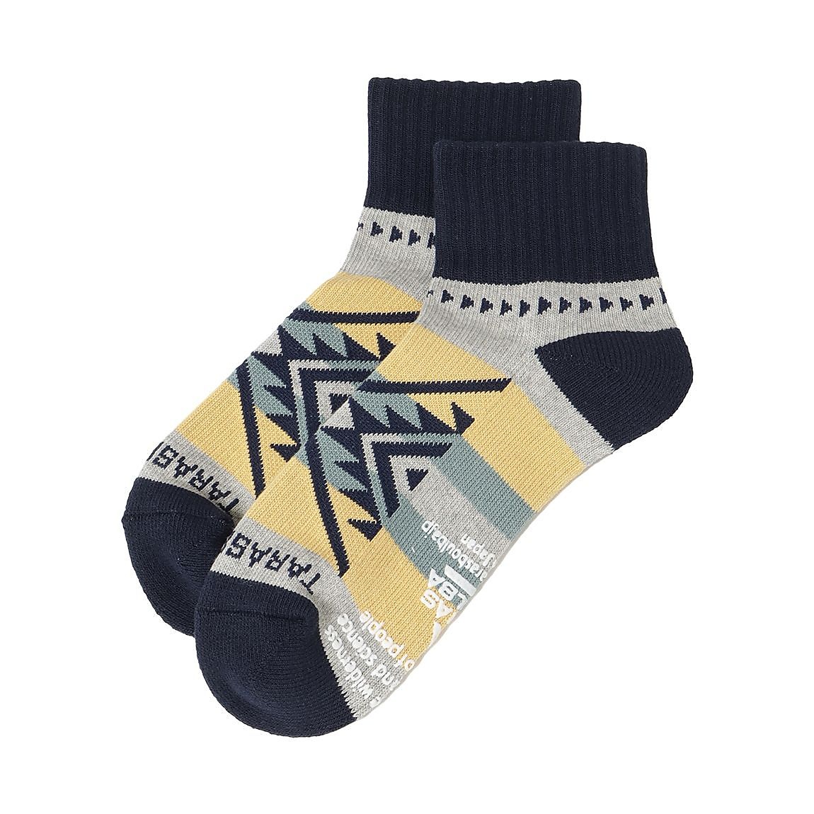 ネイティブ柄ローゲージショートソックス