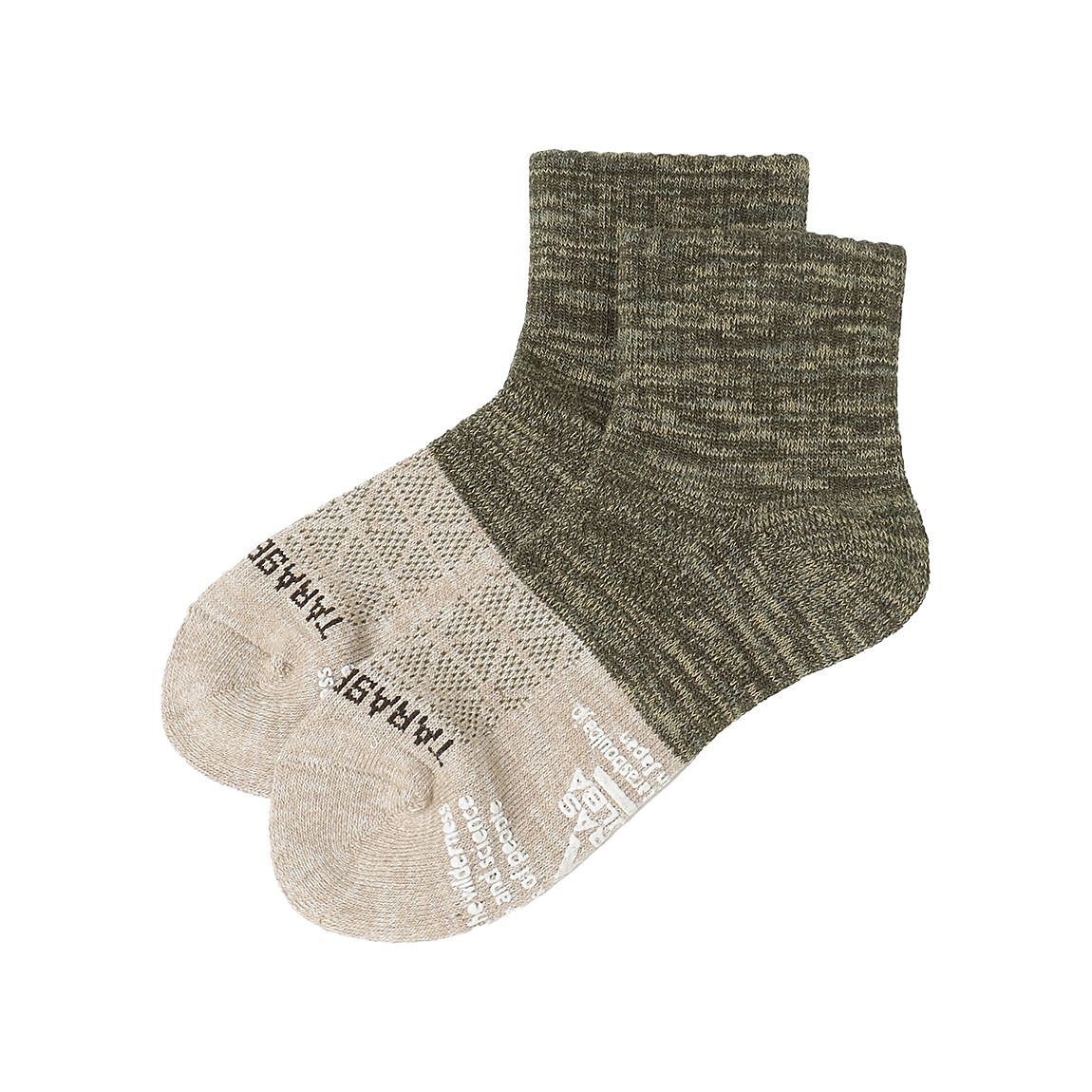 レディース 2面切替ローゲージショートソックス