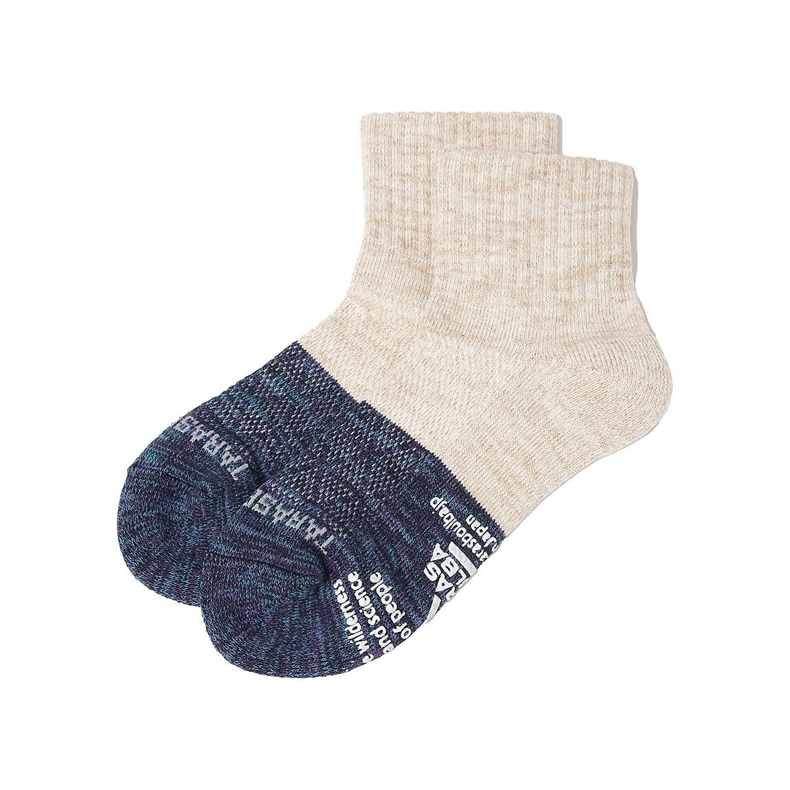 レディース 2面切替ローゲージショートソックス