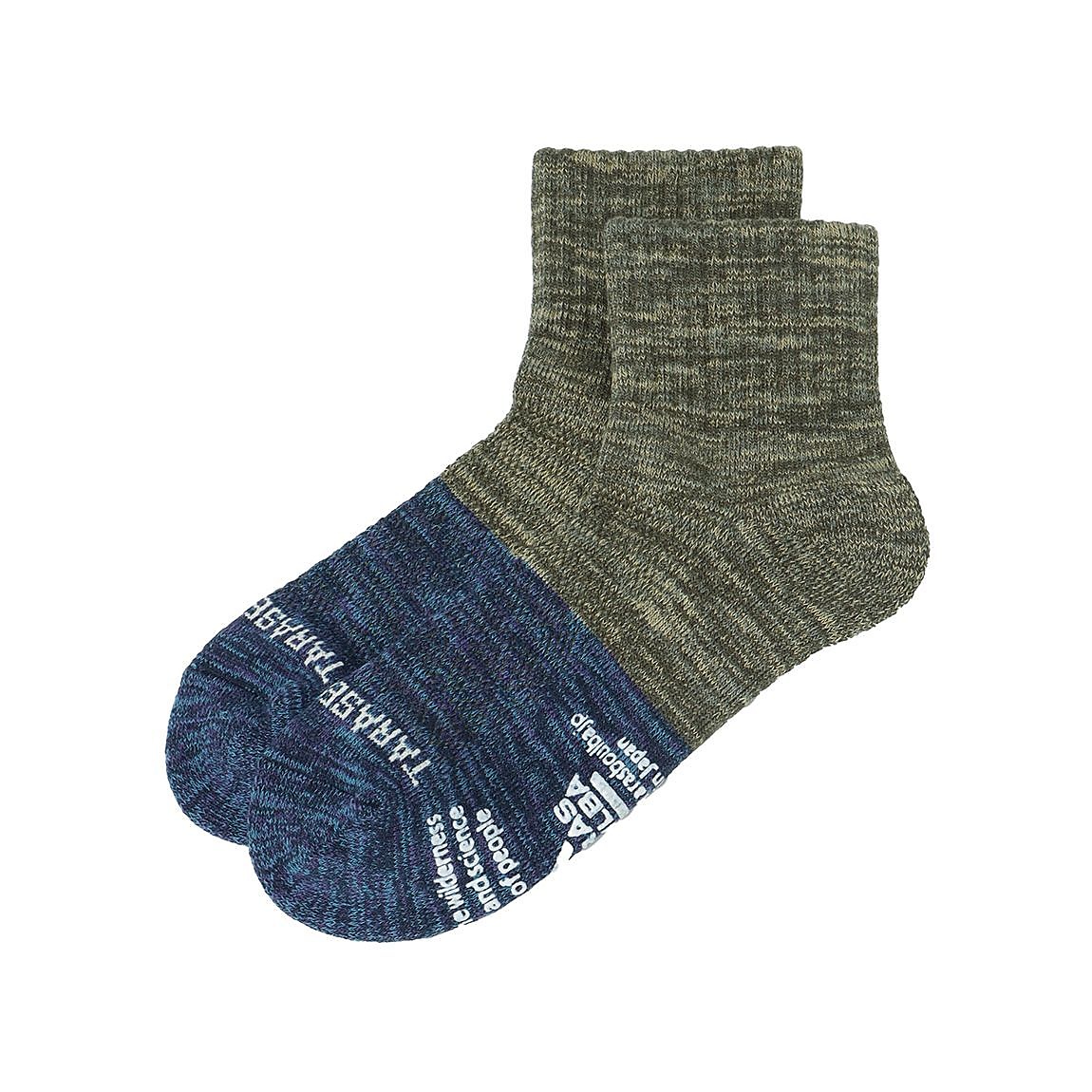 2面切替ローゲージショートソックス