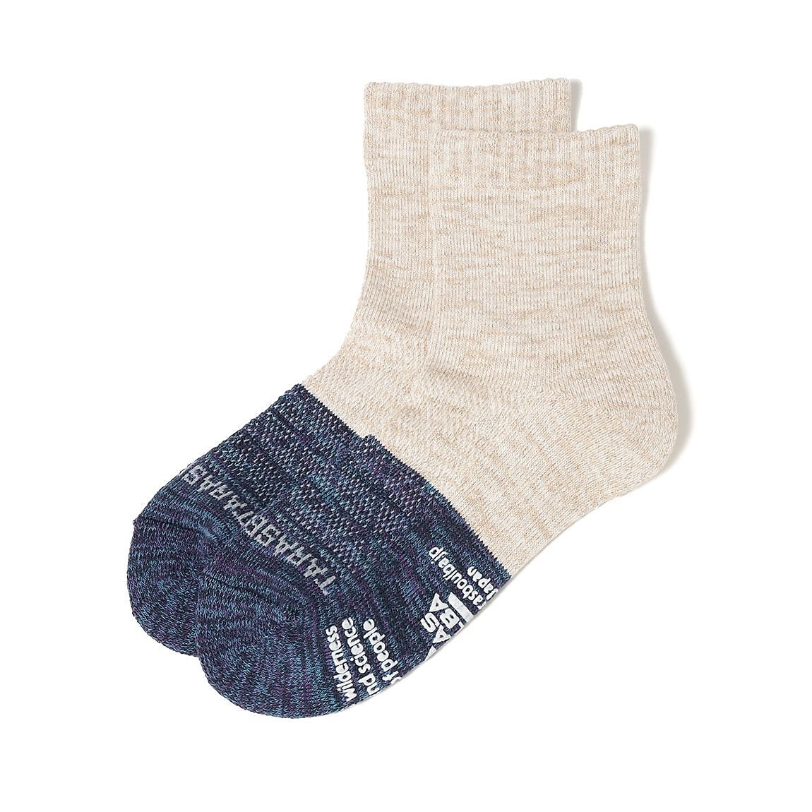 レディース 2面切替ローゲージミドルソックス