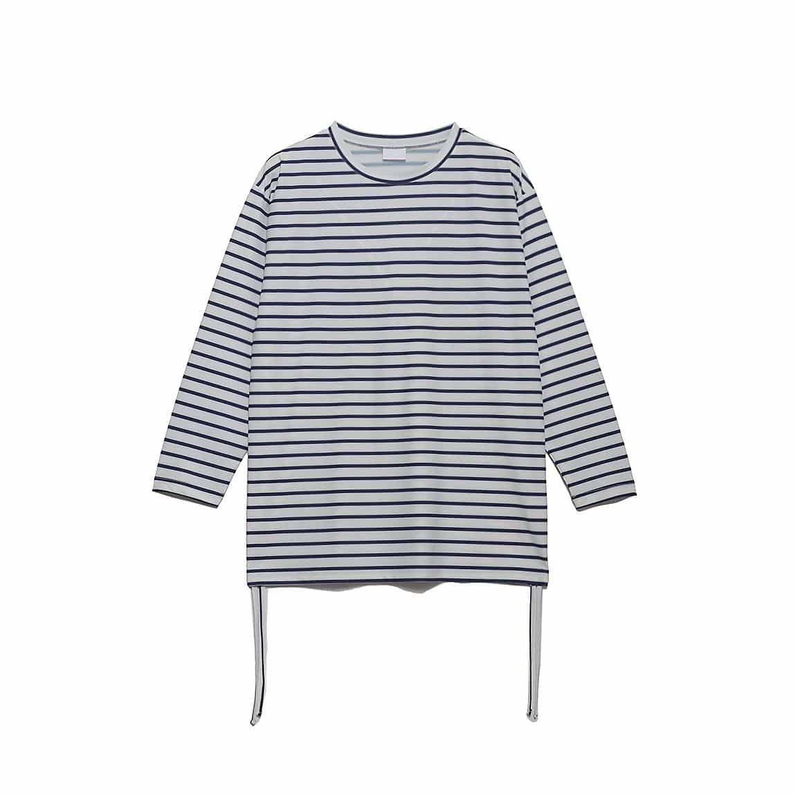 PLAY with WATER トリコット シャーリング長袖Tシャツ LADIES
