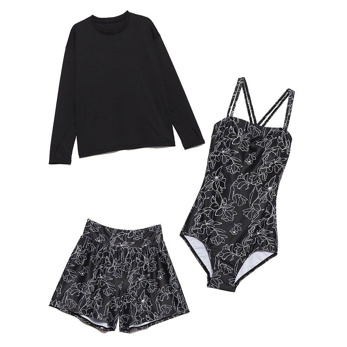 PLAY with WATER 水着ワンピース3点セット LADIES