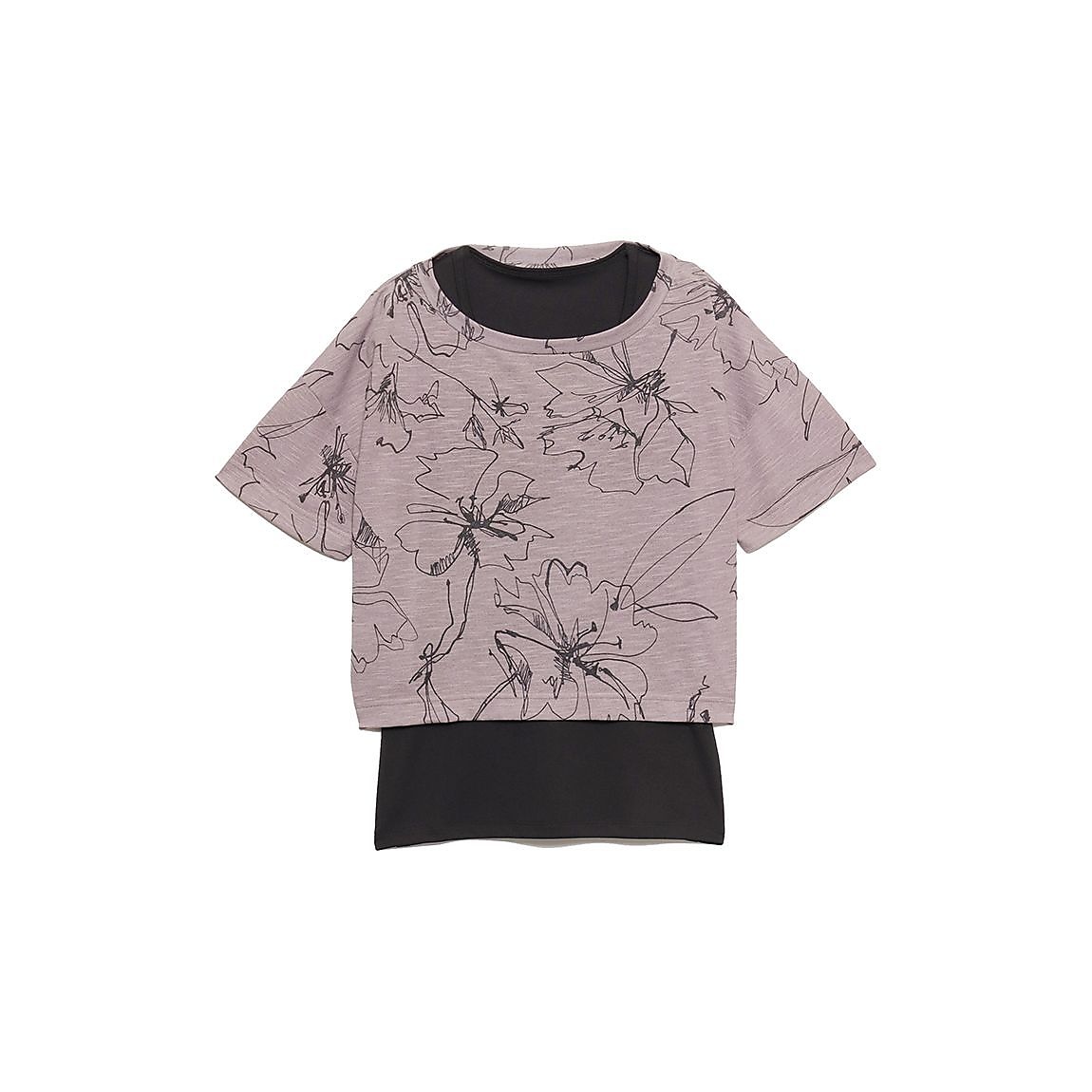 スラブ天竺×フルダルスムース プリントTシャツ&タンクLADIES