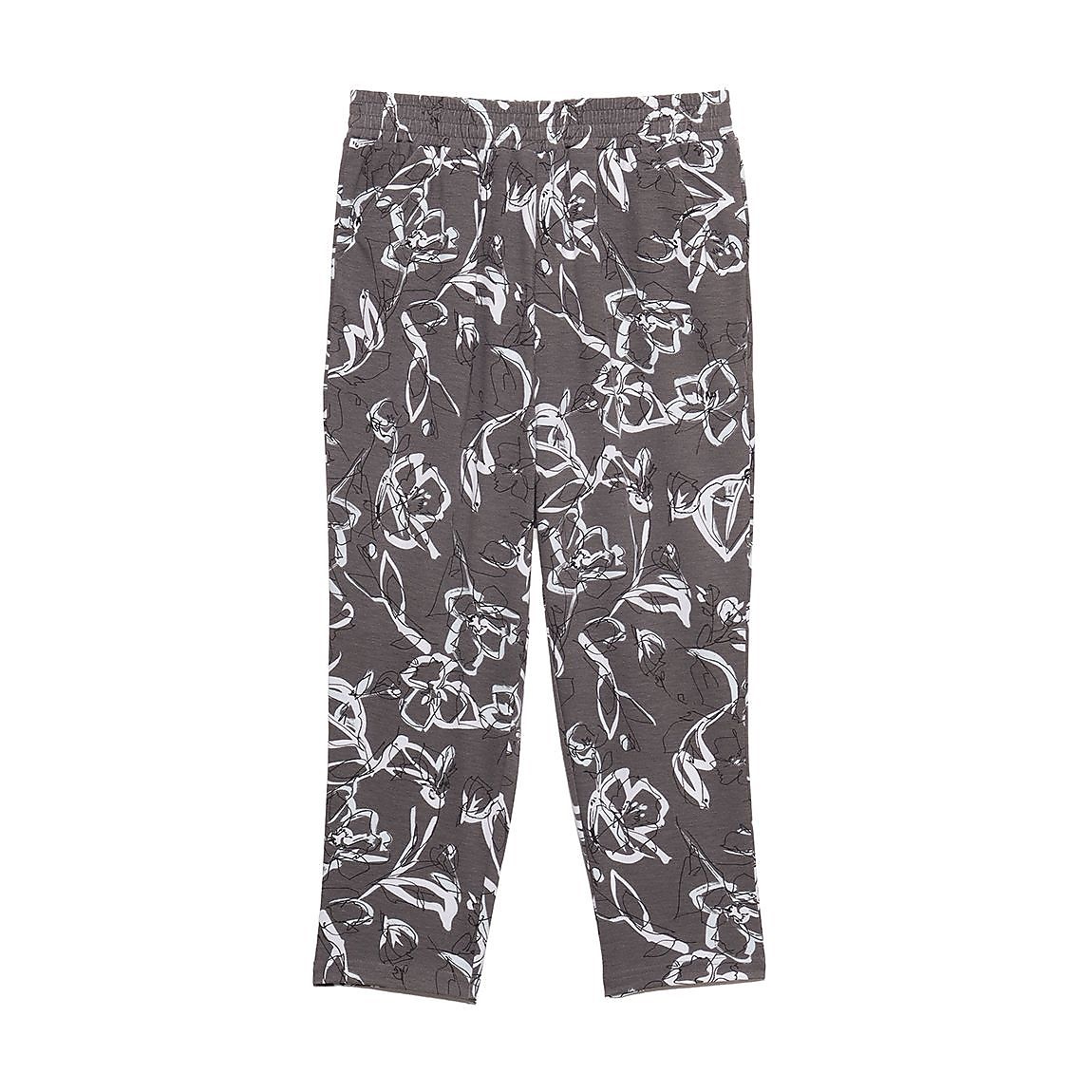 ポリエステルレーヨン天竺 プリントイージーパンツLADIES