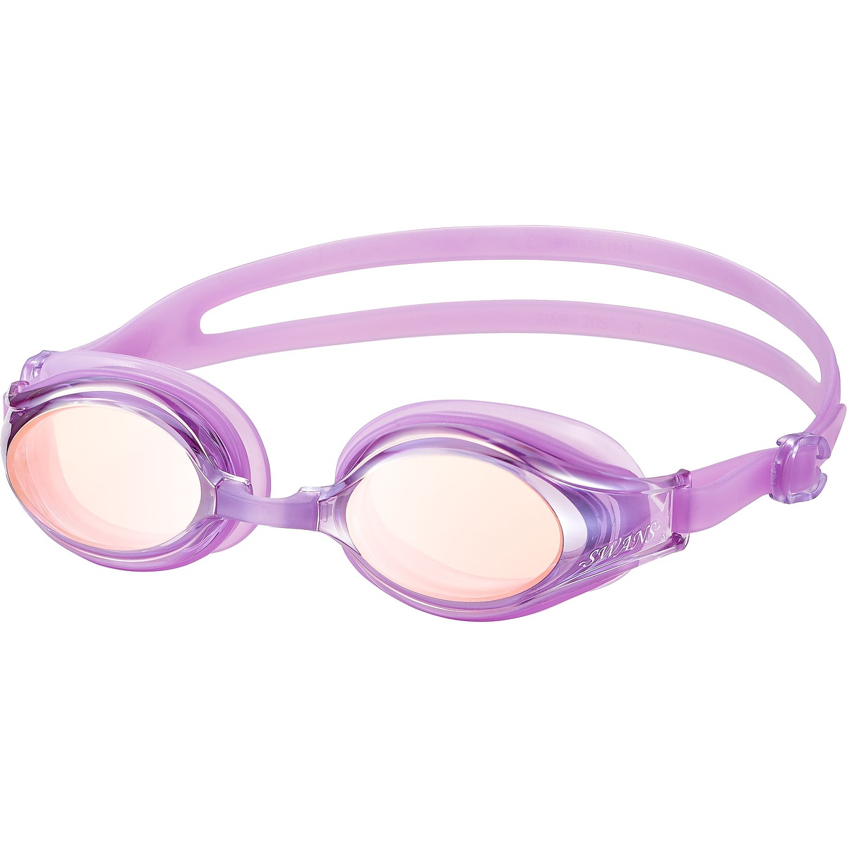 フィットネスゴーグル　(女性用　肌にやさしいシリコーンクッション＆ベルト　ミラーレンズ)