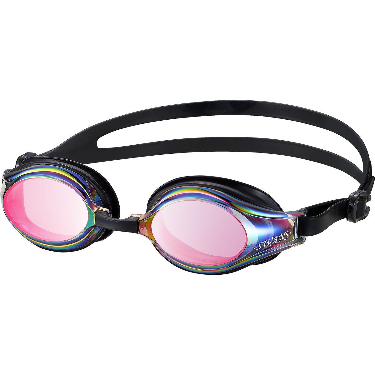 フィットネスゴーグル　(女性用　肌にやさしいシリコーンクッション＆ベルト　ミラーレンズ)