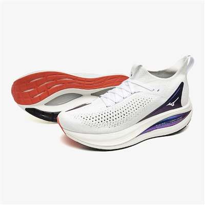 ホワイト×メタリックブルー×ピンク