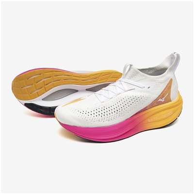 ホワイト×ピンク×オレンジ