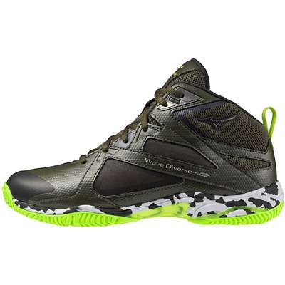 カーキ×ダークグレー×ライトグリーン