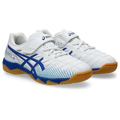 WHITE/ASICS BLUE