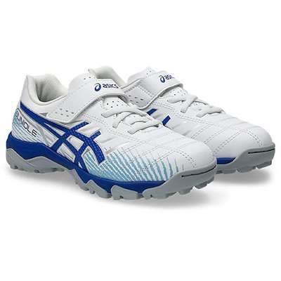 WHITE/ASICS BLUE