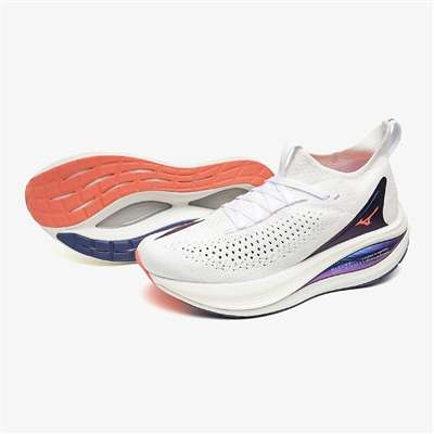 ホワイト×メタリックブルー×ピンク