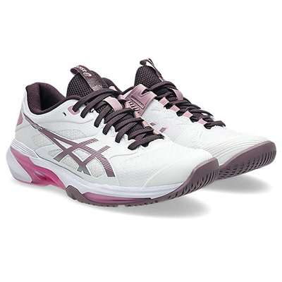 WHITE/DUSTY MAUVE