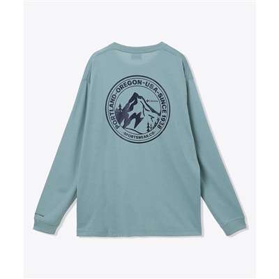 Crushed Blue Back Print