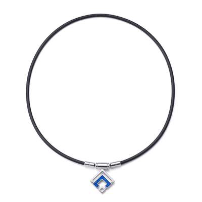 シルバー×ブルーラメ