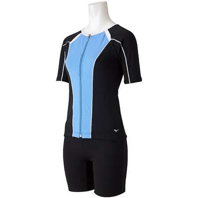 ブラック×ライトブルー杢