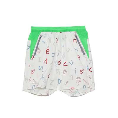 白ランダムロゴ×グリーン