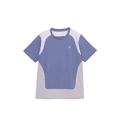 サックスブル×グレー