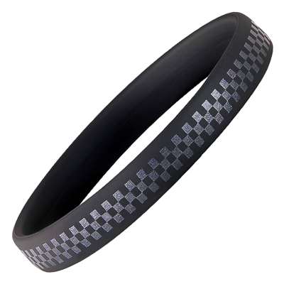 ブラック/パール 市松模様