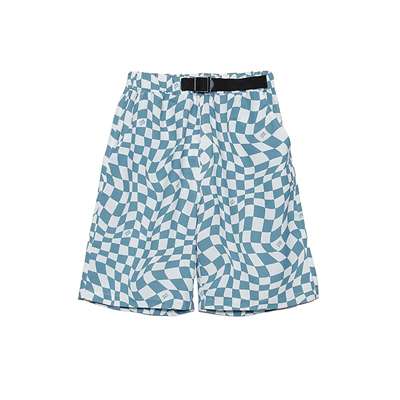 ブルーチェッカー柄