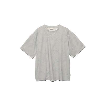 グレー/ブルー:マーブルプリント