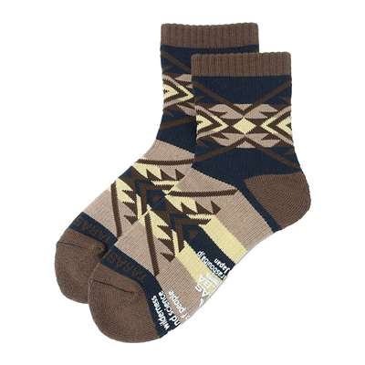 ネイビー/ブラウン