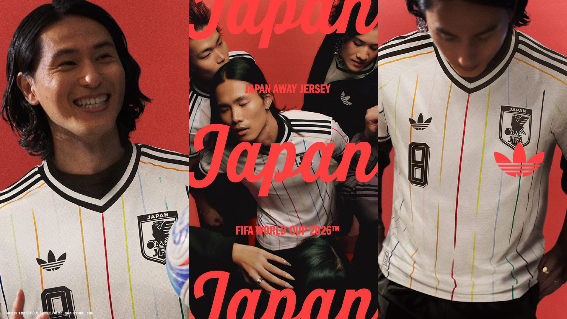 サッカー日本代表 2026 アウェイユニフォーム メインビジュアル