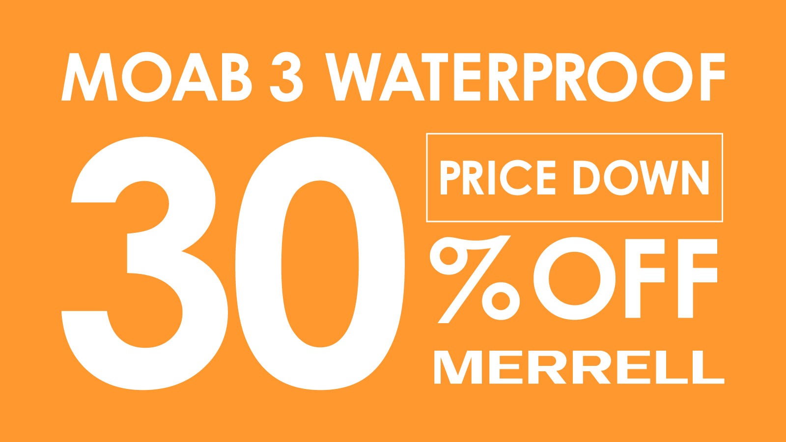 【MERRELL(メレル)】MOAB 3 WATERPROOF PRICE DOWN