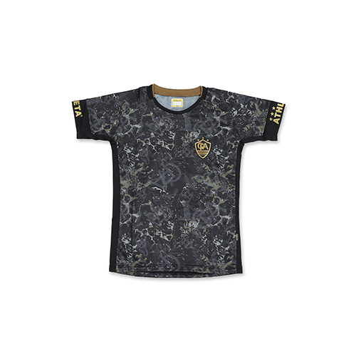 FCA グラフィックプラクティスシャツ Jr BLK×MIX