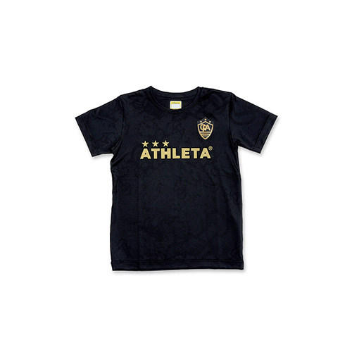 FCA ジャガードプラTシャツ Jr BLK