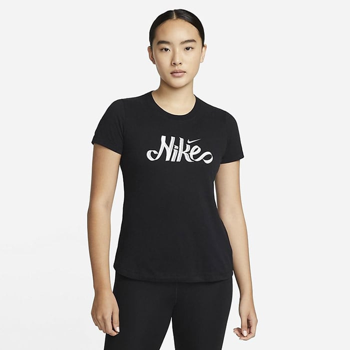ナイキ ウィメンズ DFCT NIKE SCRIPT S/S Tシャツ